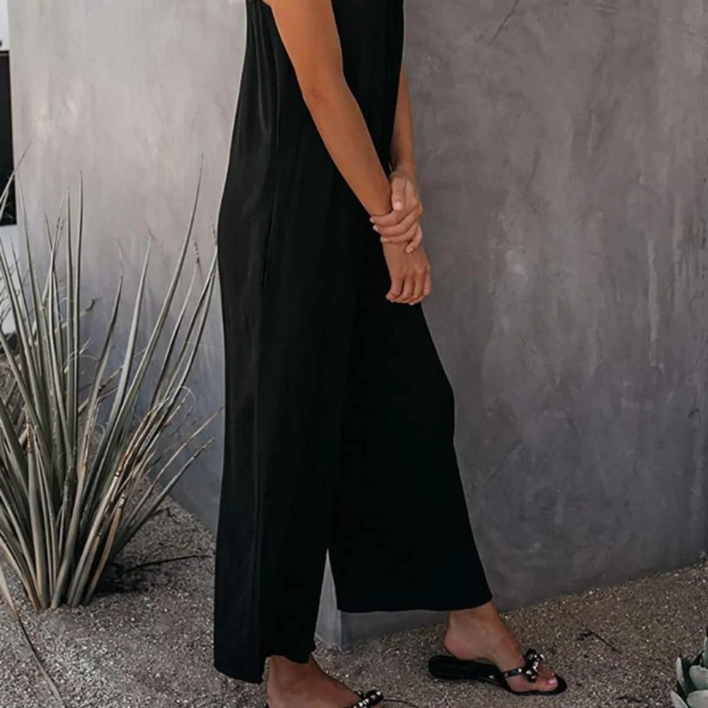 NWT Casual Black Jumpsuit - Picture 2 of 4